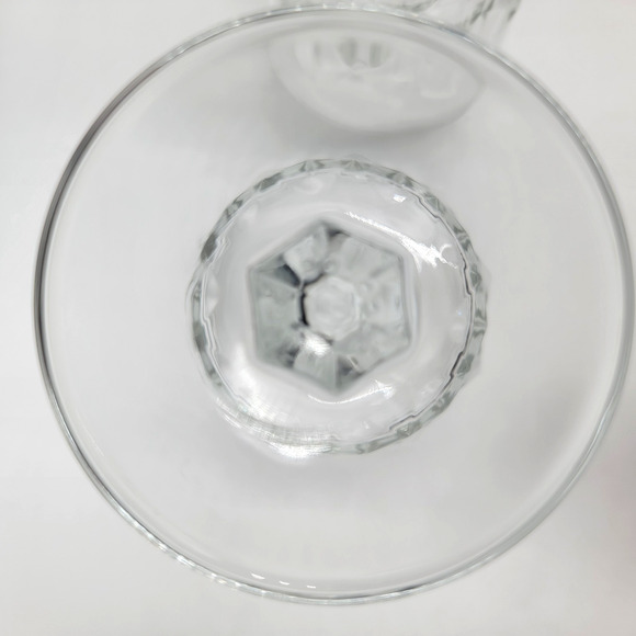 Arcoroc France Crystal Cut Water Goblets Set of 2 Clear Glass 6" Vintage Elegant - Picture 12 of 12